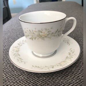 Vintage 1960‘s Grace Rhapsody Fine China Footed Cup & Saucer Set (one set)